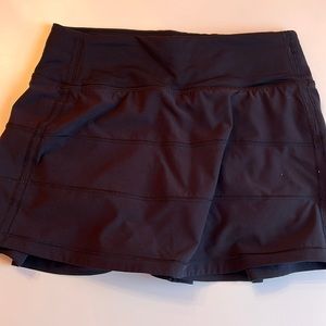 Lululemon Black Pace Rival Mid-Rise Skirt